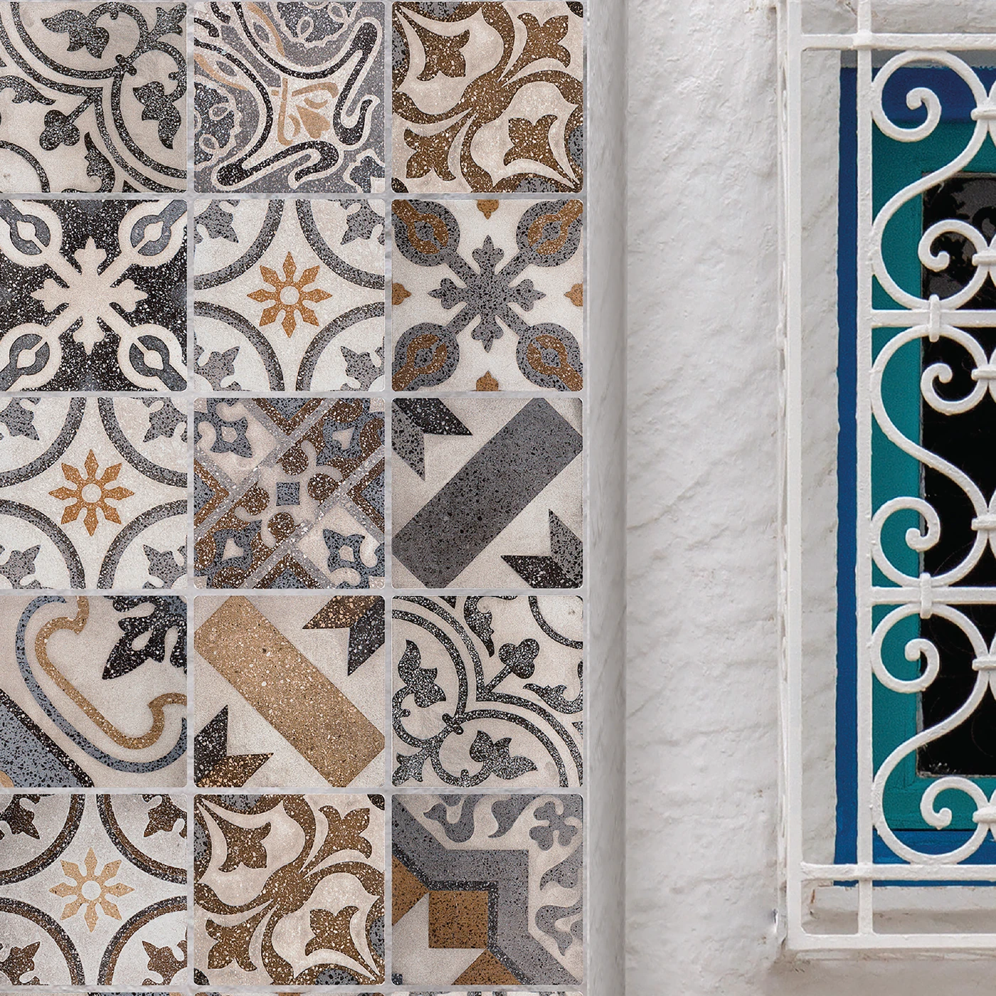 Haïdra 15 × 15 cm — Porcelain tile