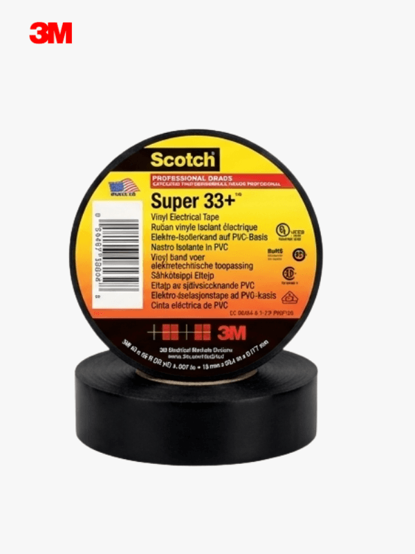 Ruban scotch isolant Super 33+ noir 20m x 19mm — 3M