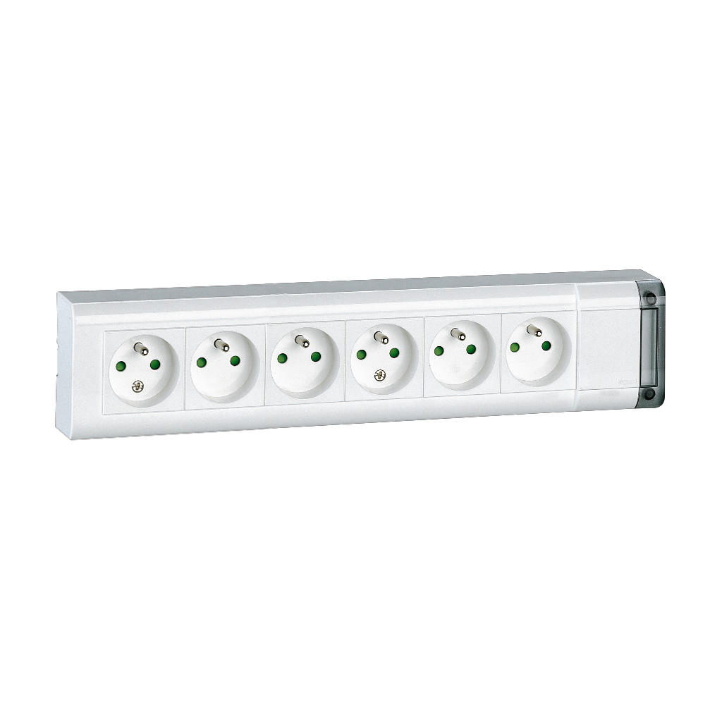 Legrand power strip — IP20, White — 050611