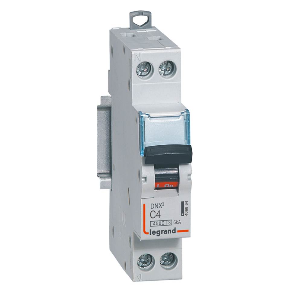 Legrand DNX³ circuit breaker — 4A, 1 module, IP20 — 406864