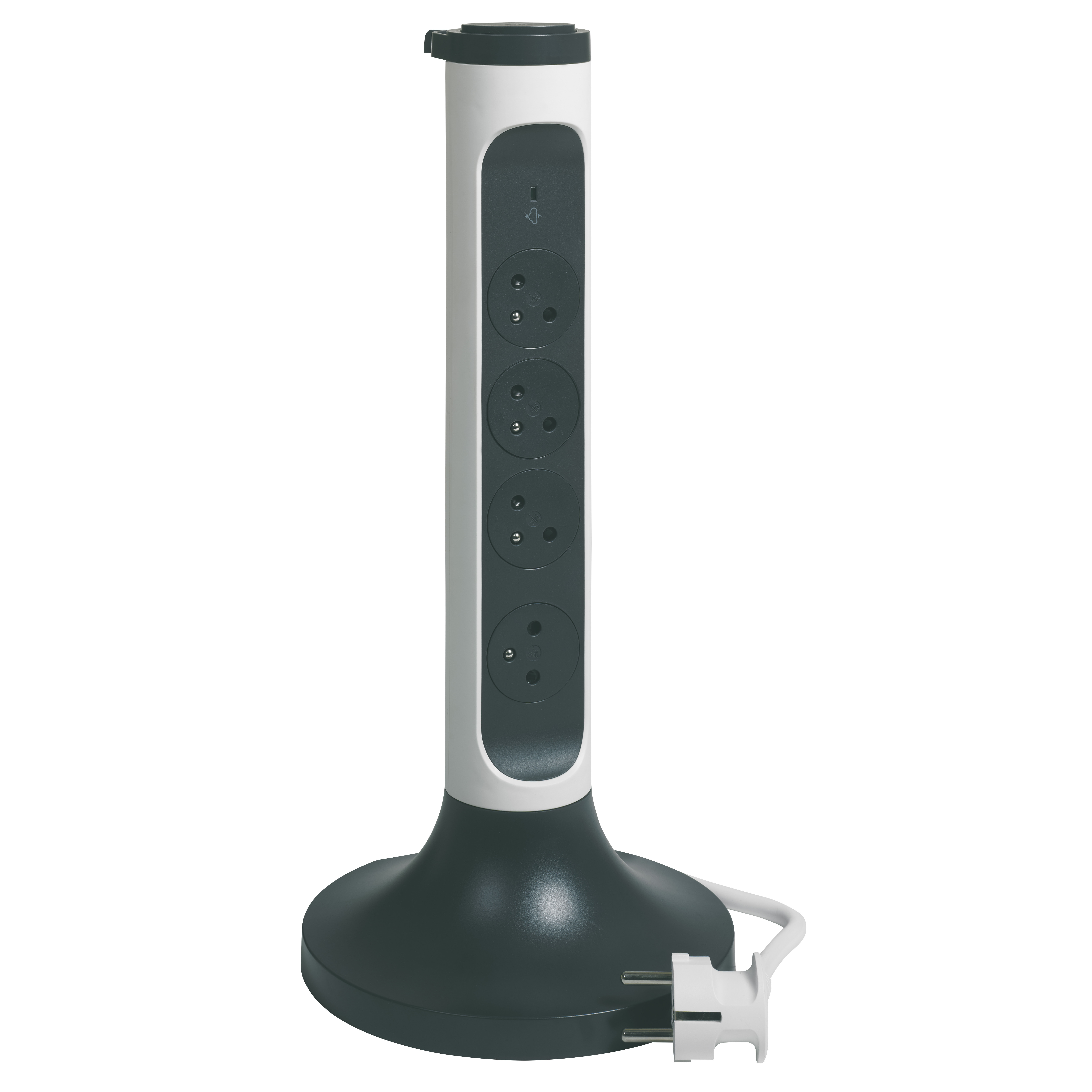 Legrand power strip — IP20, Black — 049410