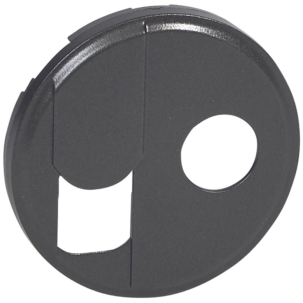 Legrand Céliane cover plate — 2 modules, Black — 067939