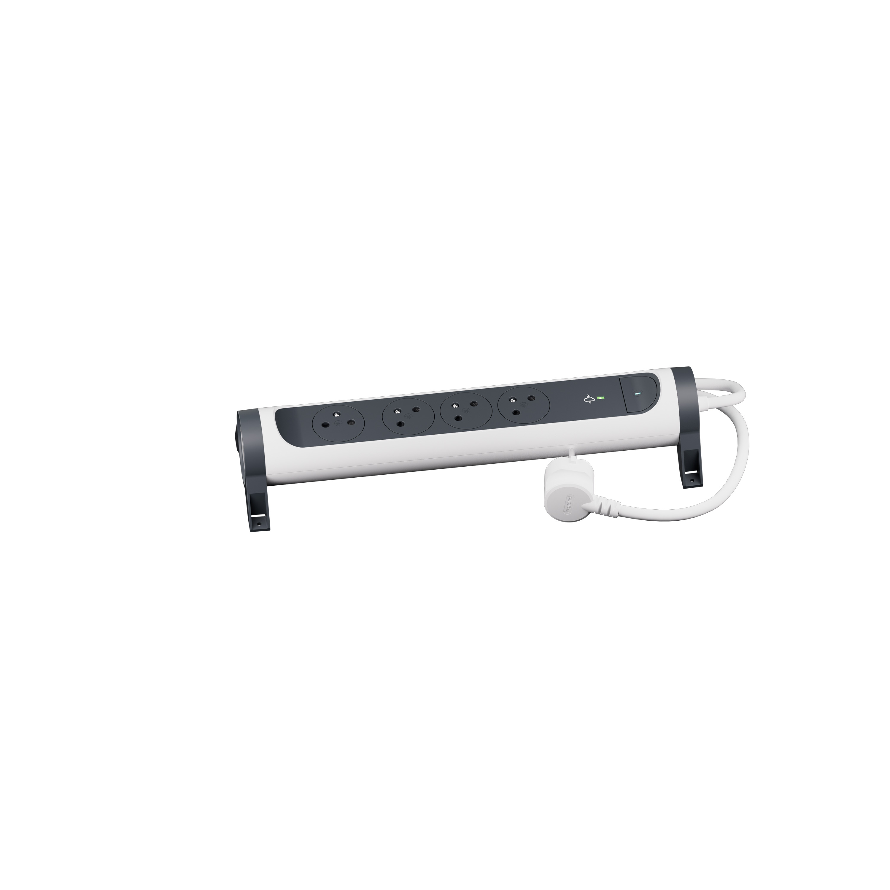 Legrand extension lead — IP20, White — 049415