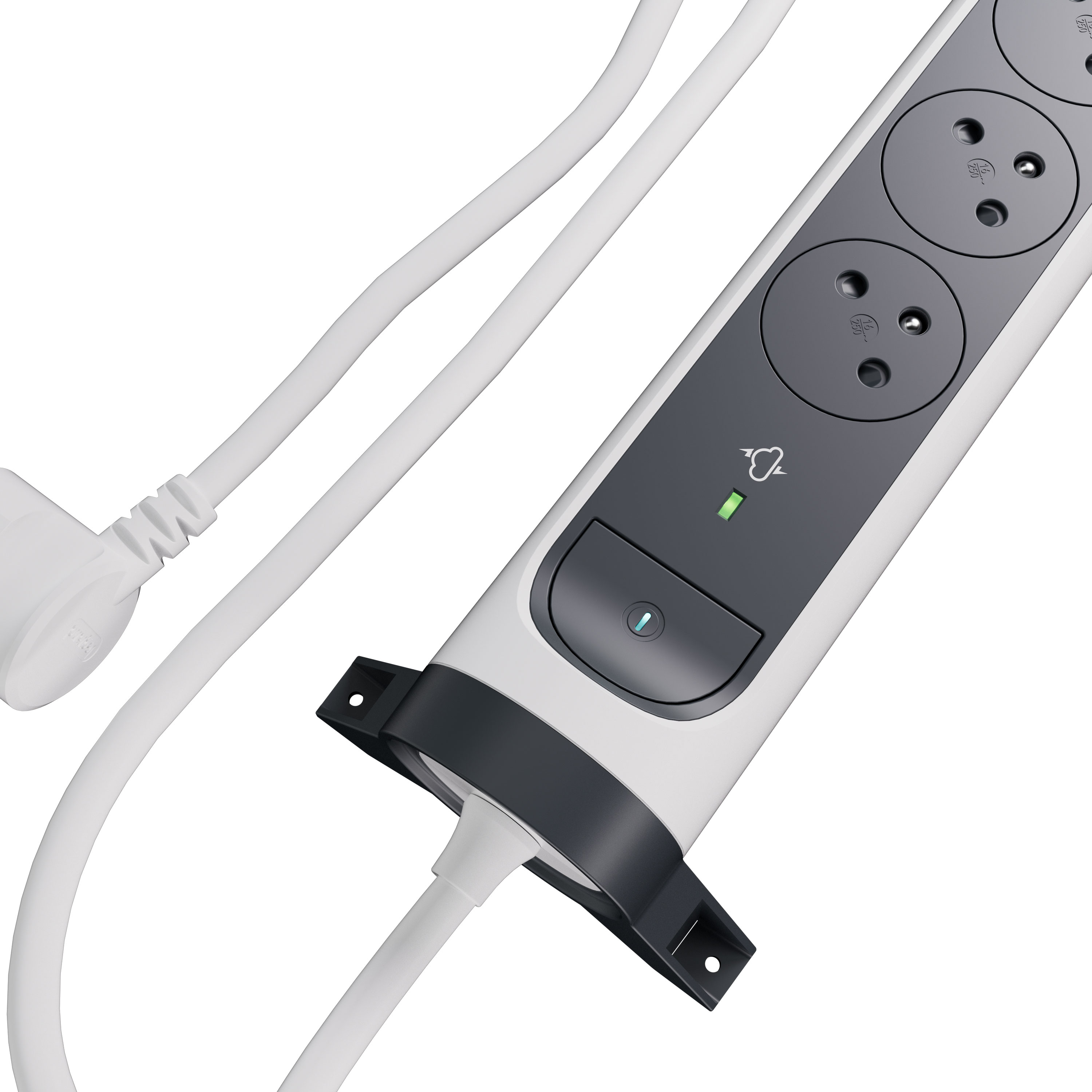 Legrand extension lead — IP20, White — 049419