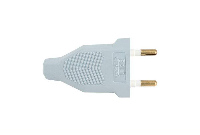 STIEL French male plug 6A grey - 20251