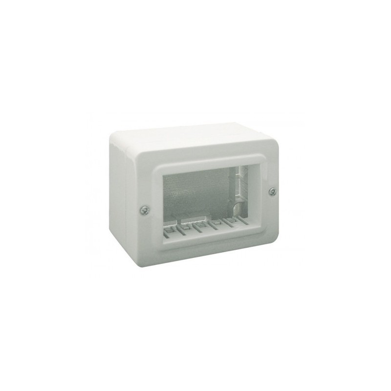 Boite apparente 3 modules blanc SOMEF