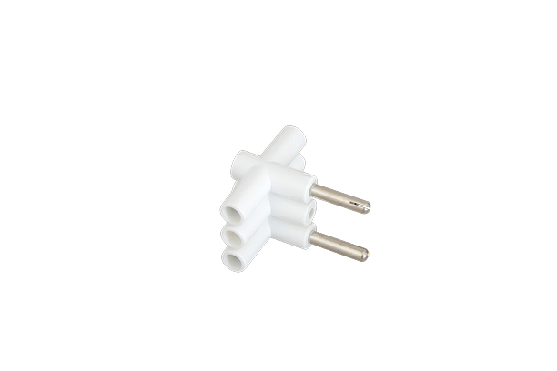 White triple plug SIMEF