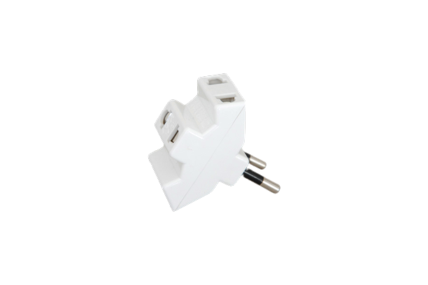 White triple adapter SIMEF