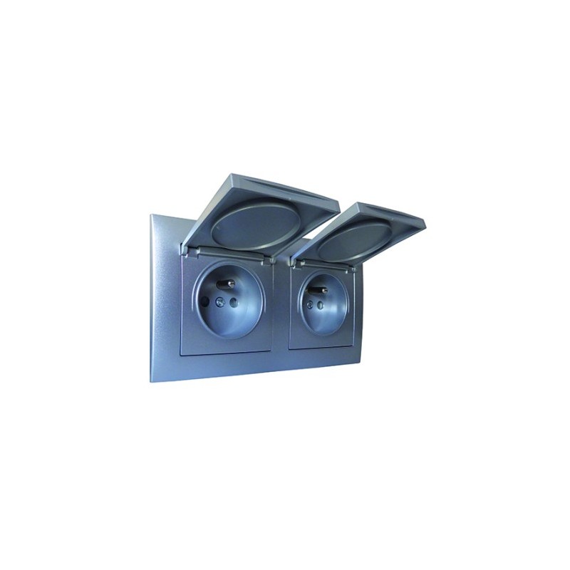 Weatherproof range grey 2+2 modules SOMEF