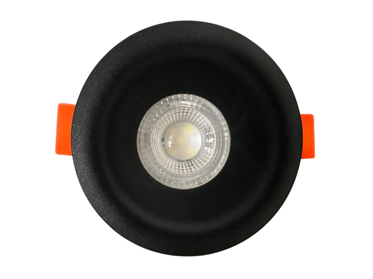 LUMOS rounded raised MONO black recessed spotlight trim