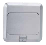 Square floor box, 3 modules SOMEF
