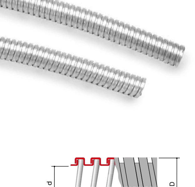 Gaine flexible — En acier galvanisé 667m
