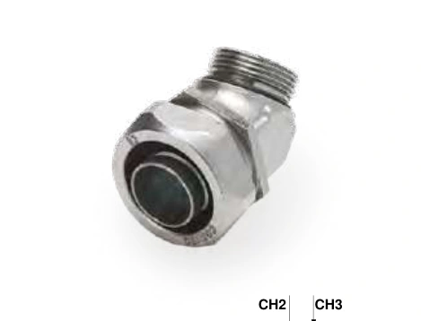 Metal fittings — 45° elbow in nickel plated brass 6024