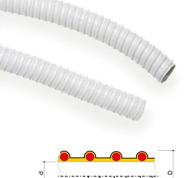 Flexible conduit — in Helical PVC 6080