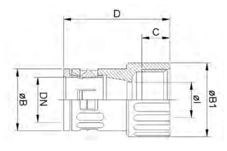 Quick-coupler connectors in polyamide — straight plastic female thread 5112 / 5110