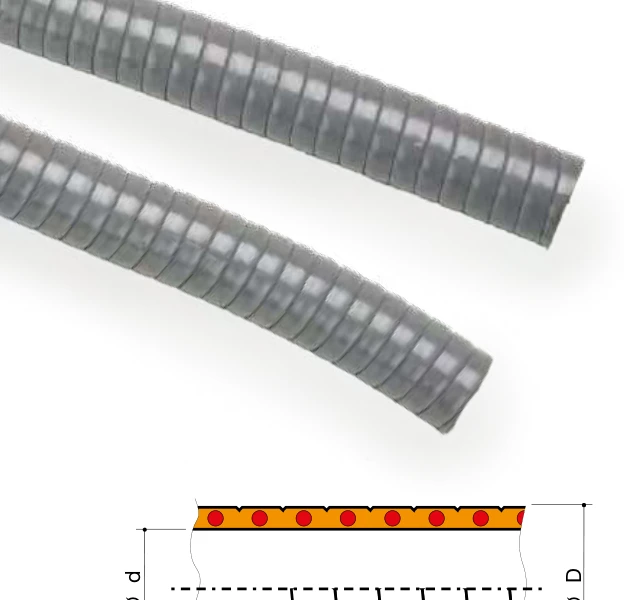 Flexible conduit — Heavy helical PVC (V0 UL94) 6079