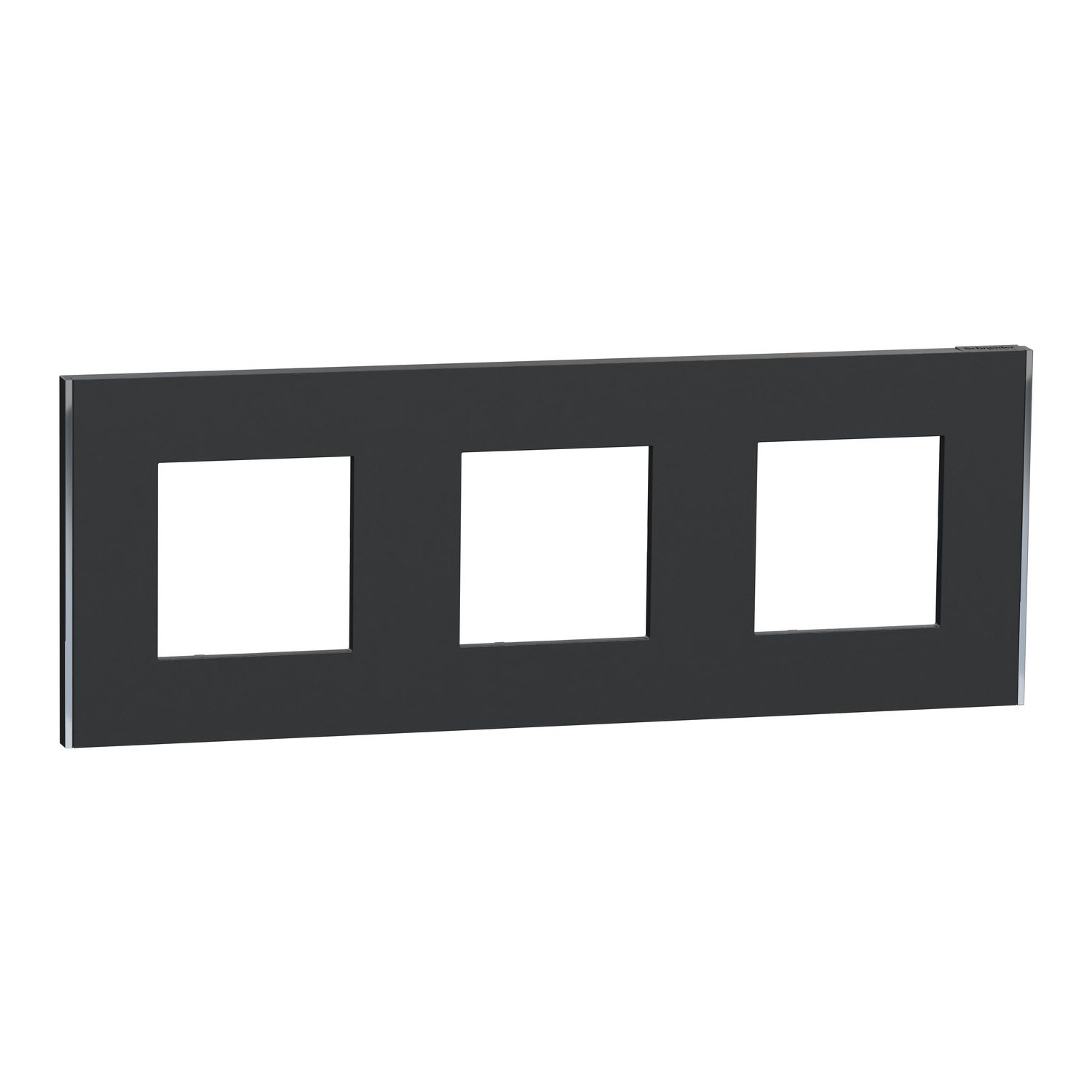 New Unica NU600643 cover frame — anthracite / silver — Schneider Electric