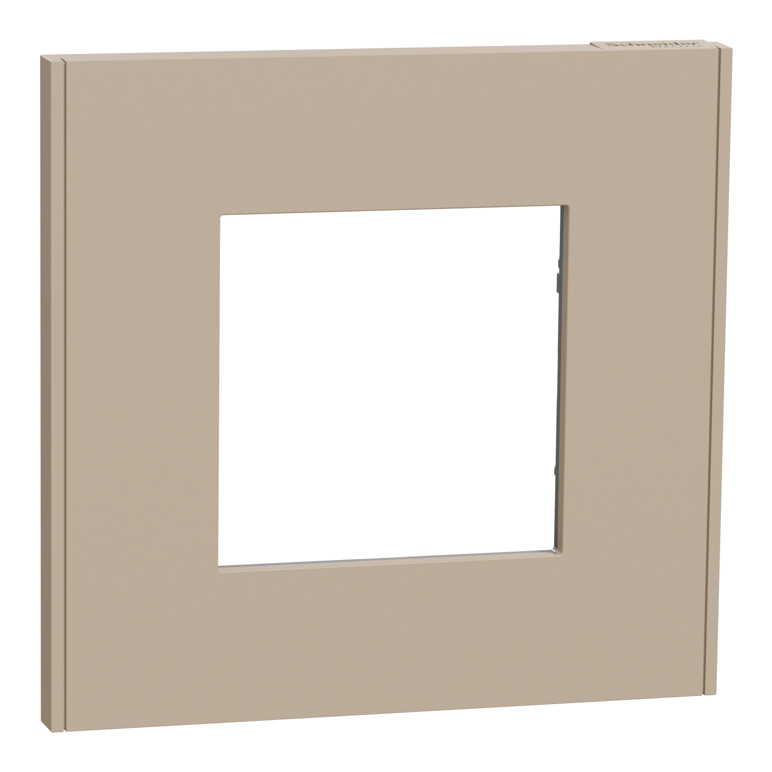 New Unica NU600226 cover frame — taupe — Schneider Electric