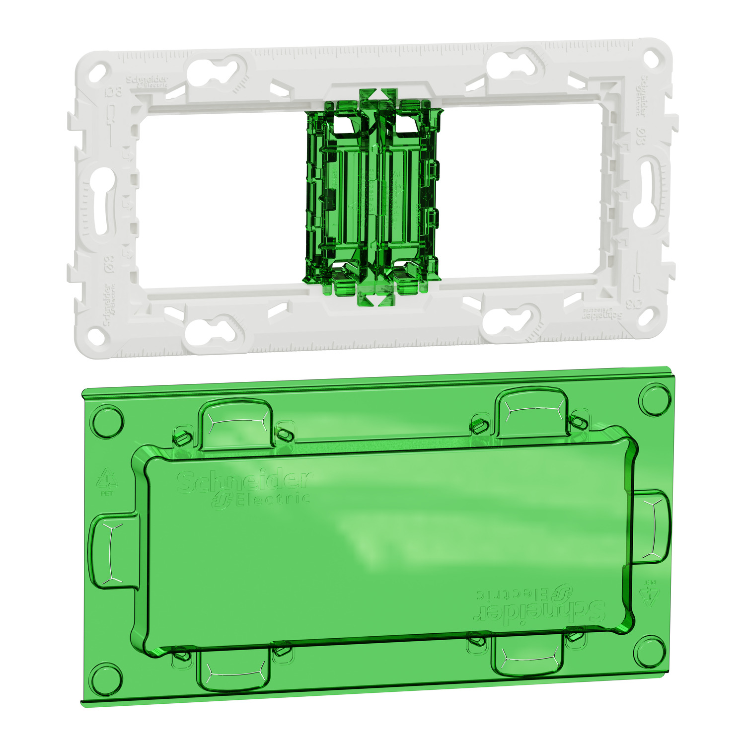 New Unica NU7004PC fixing frame — Schneider Electric