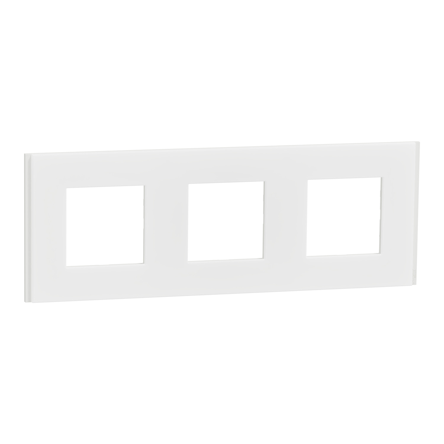 New Unica NU600679 cover frame — translucent white — Schneider Electric