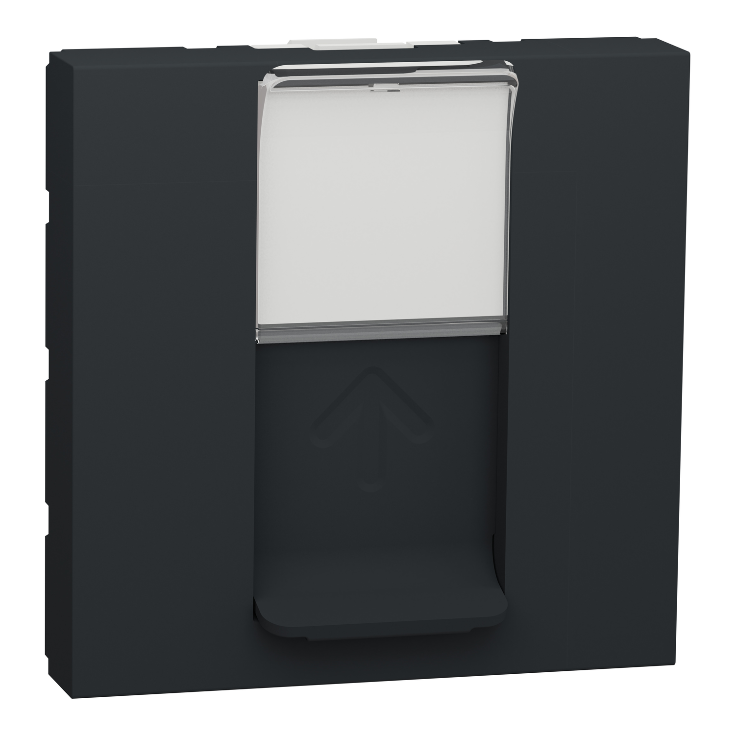 New Unica NU946154 keystone / systimax rj45 centre plate — anthracite — Schneider Electric