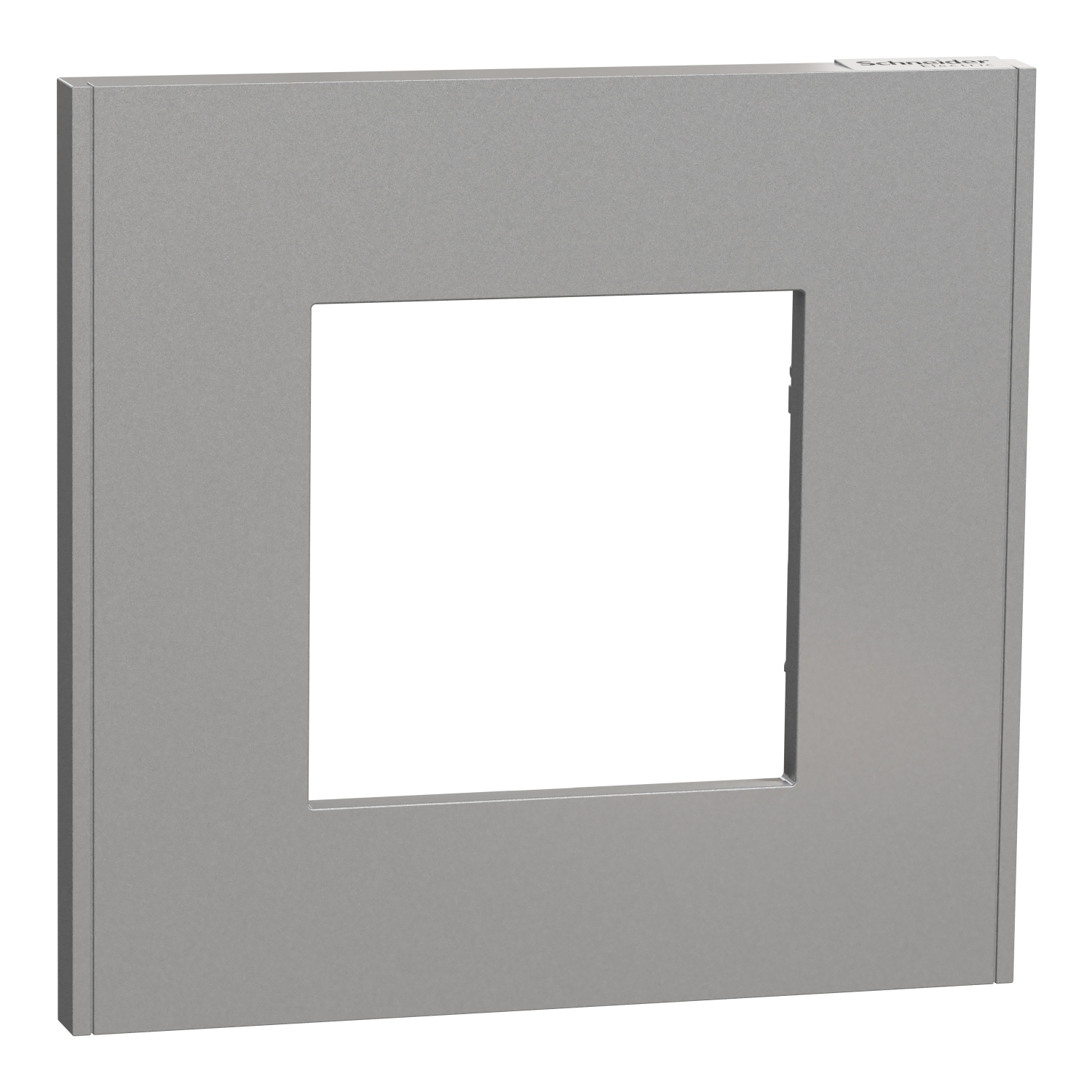 New Unica NU600230 cover frame — aluminium — Schneider Electric