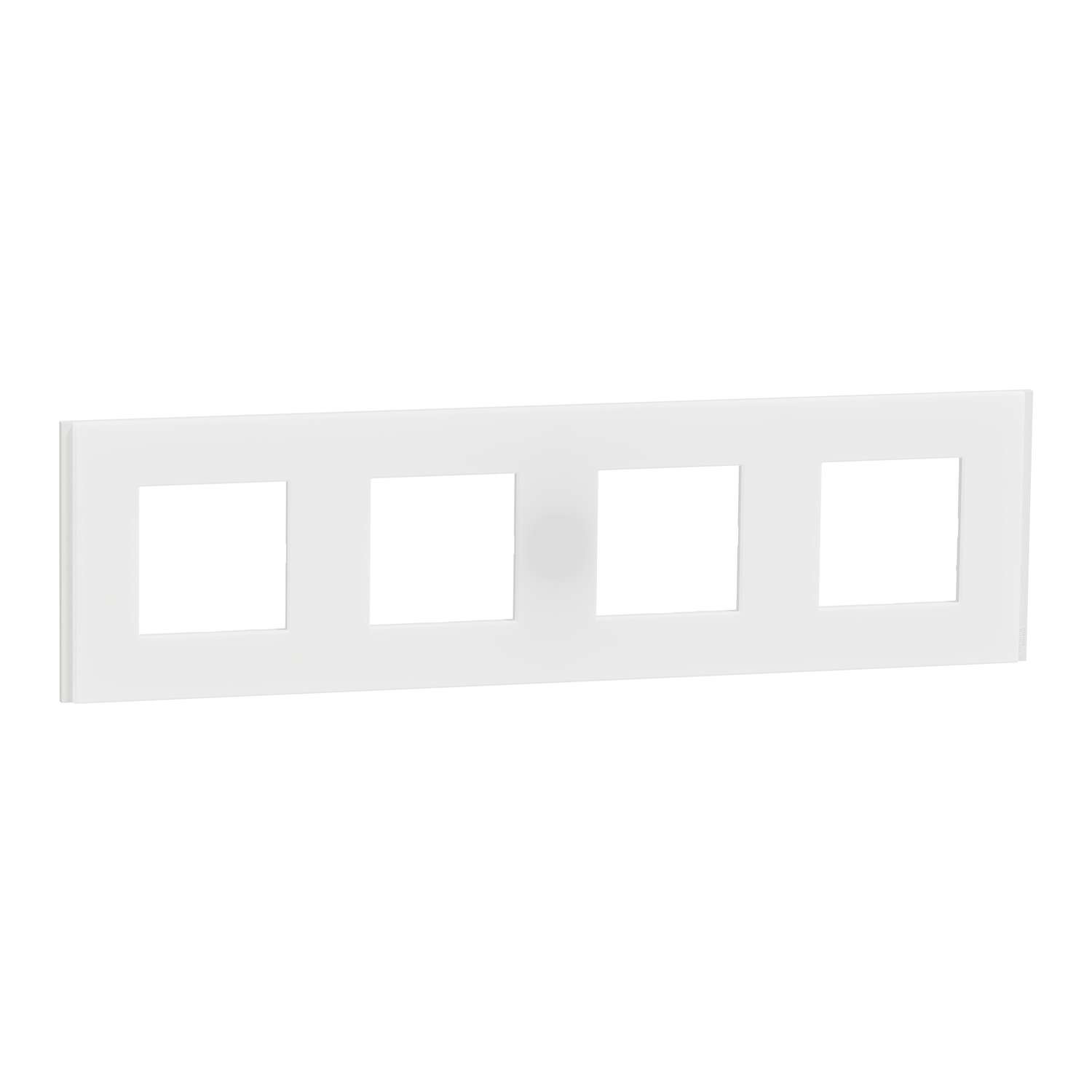New Unica NU600879 cover frame — translucent white — Schneider Electric