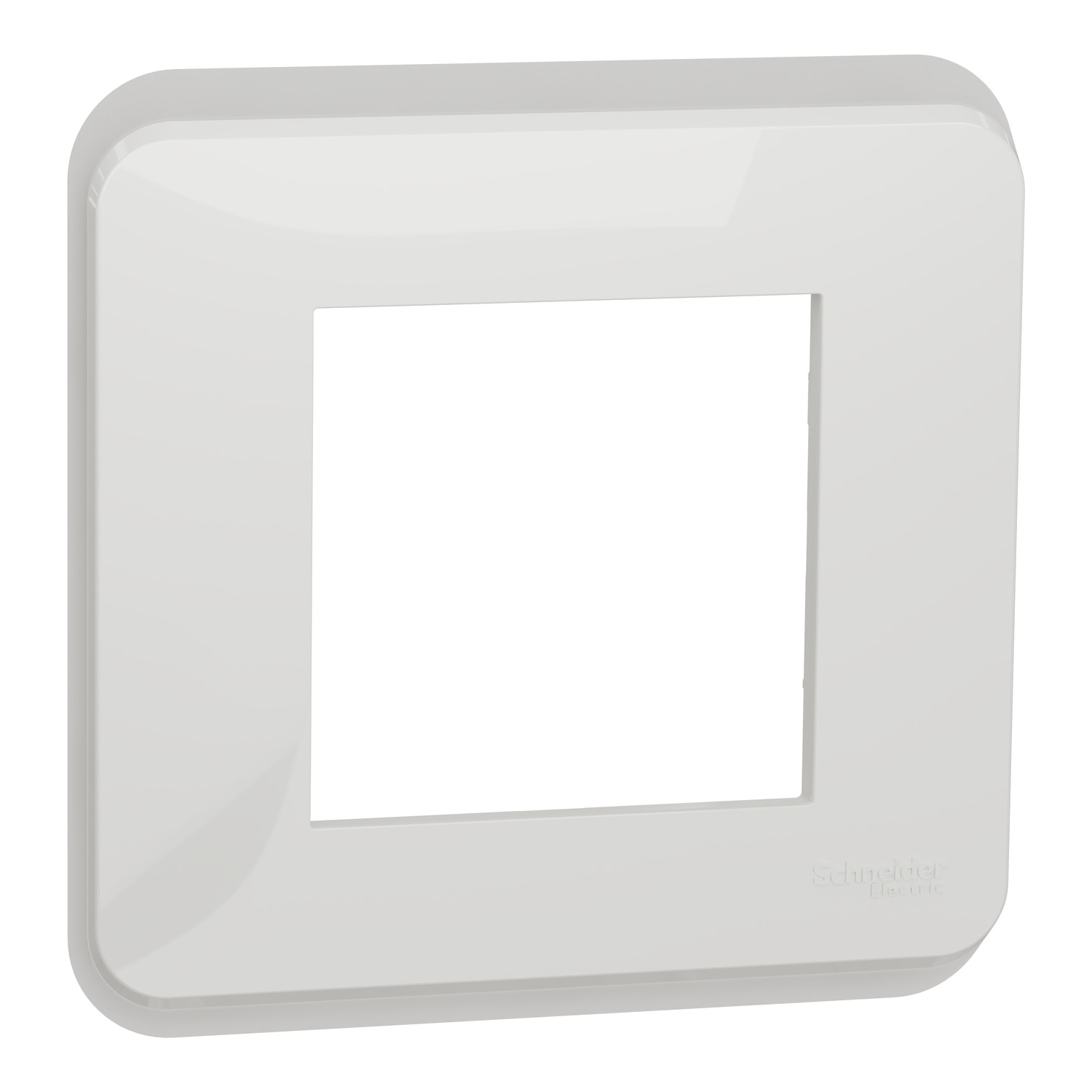 New Unica NU400218 cover frame — white — Schneider Electric