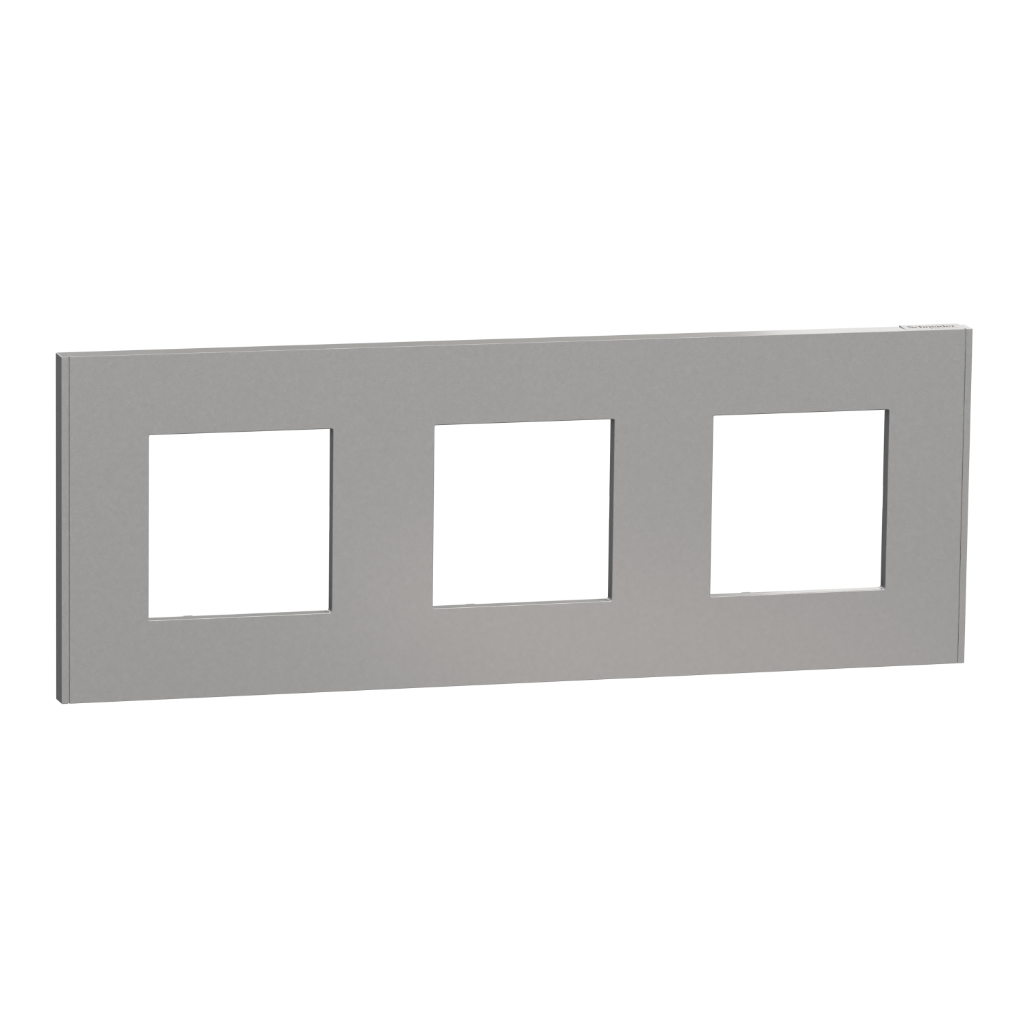 Plaque de finition New Unica NU600630 — aluminium — Schneider Electric