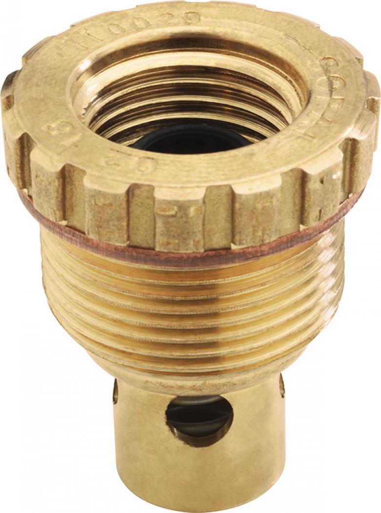 SOPAL — LPG camping valve with knurled head and straight thread — 2519A01