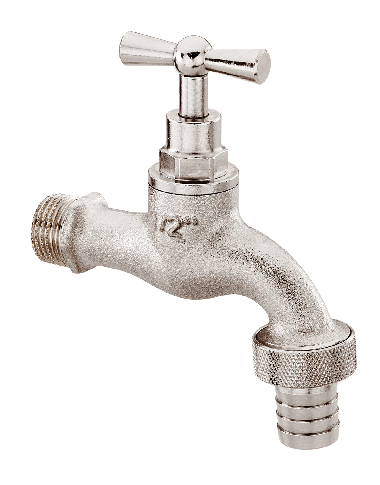 SOPAL — Chichma tap brass nozzle and nut nickel-plated — 01HJA03