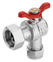 SOPAL — PER angle ball valve with captive nut and screw connection — 01JNA03