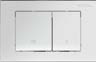 SOPAL — WAVE chrome flush plate with rectangular buttons — 61CKA04