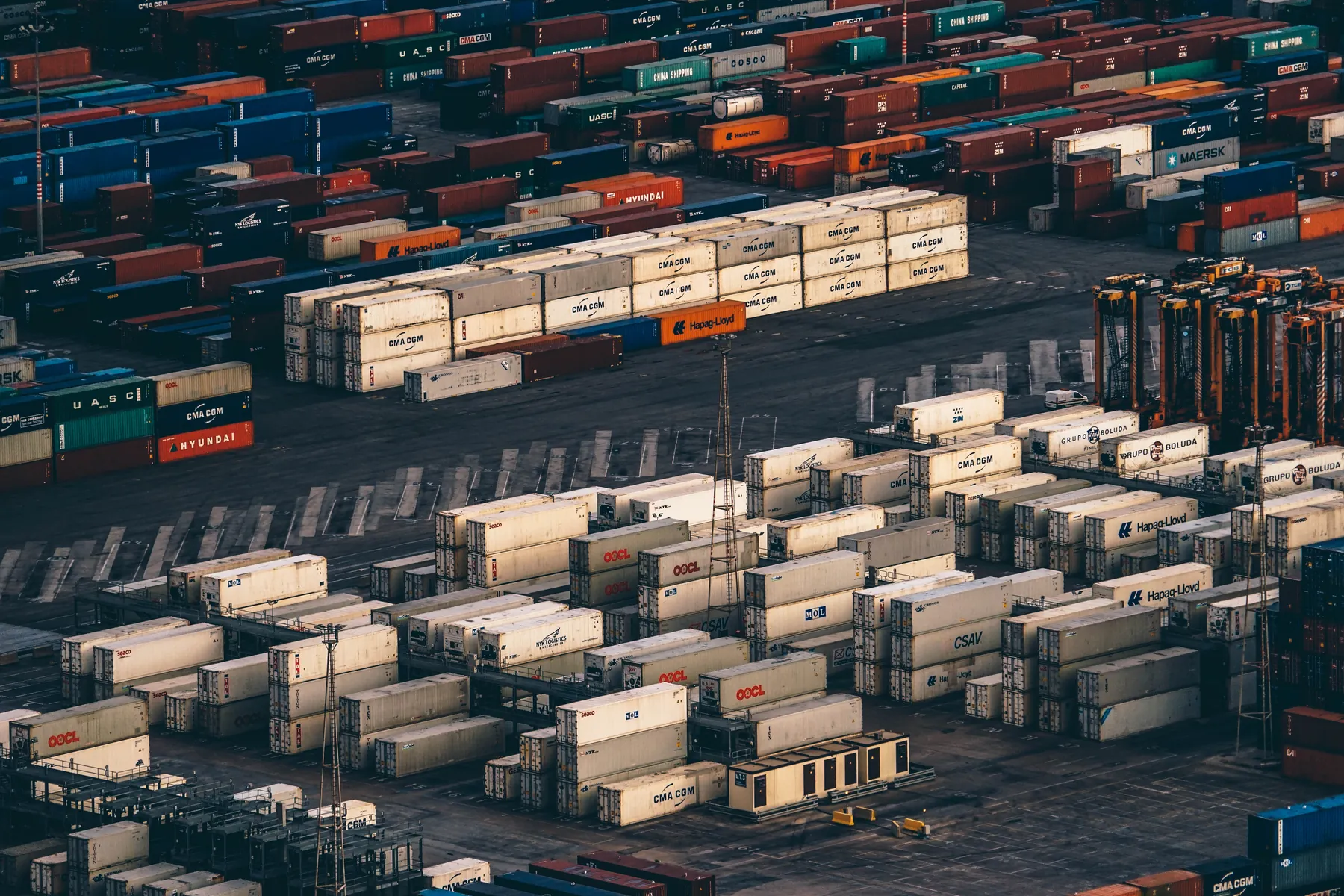 Illustration de la logistique portuaire