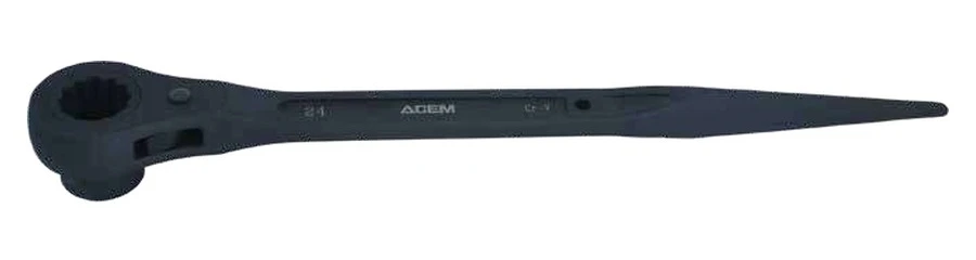 Ring spanner ratcheting reversible by ACEM — 121200