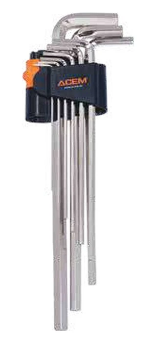 Set of hex keys extra-long by ACEM — 123001
