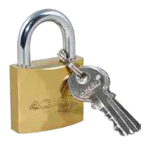 Gold-plated padlock gp by ACEM — 109000