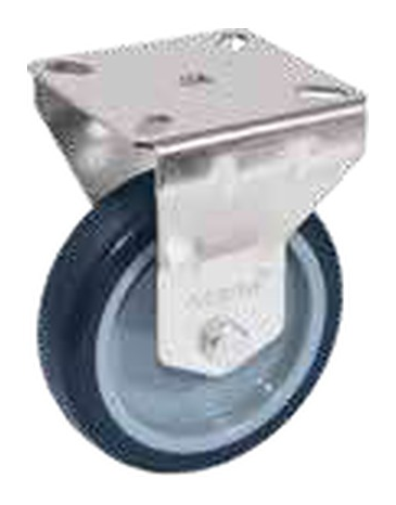 Fixed caster TPR with screw mounting plate by ACEM — 801300