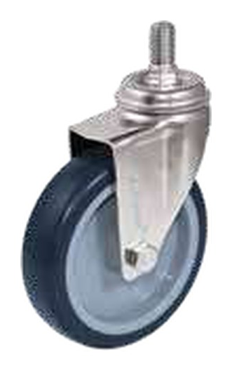 Swivel caster TPR with threaded stem by ACEM — 801300