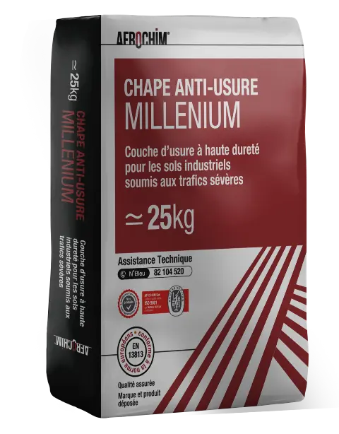 CHAPE ANTI-USURE MILLENIUM heavy-traffic floor hardener
