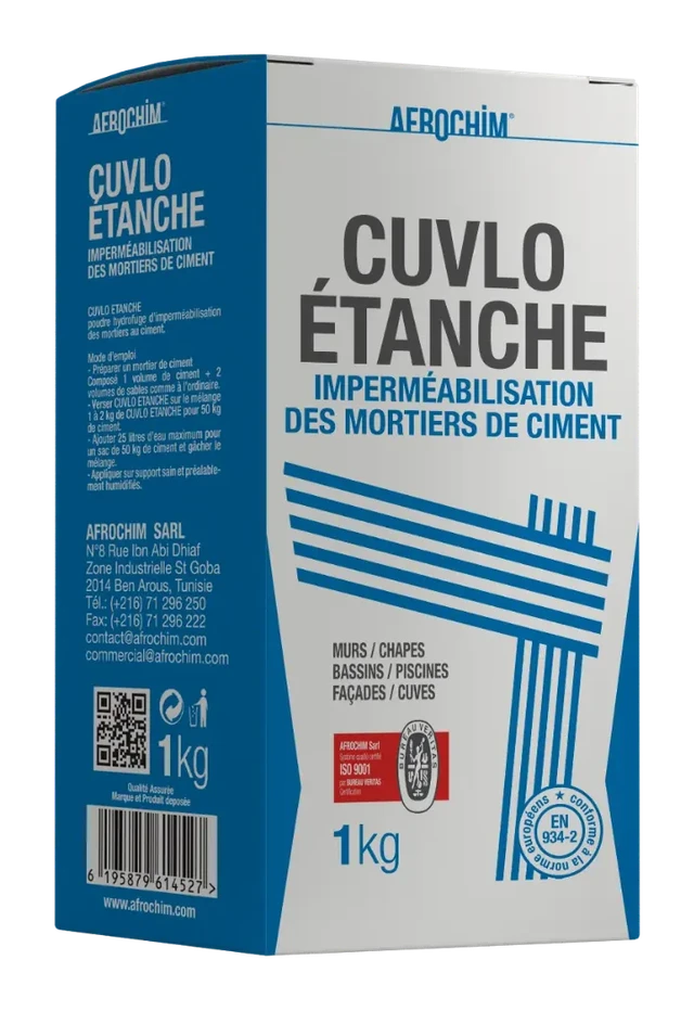 CUVLO ETANCHE powdered mortar waterproofing admixture