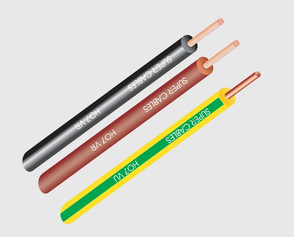 H07V-U and H07V-R rigid wiring conductors