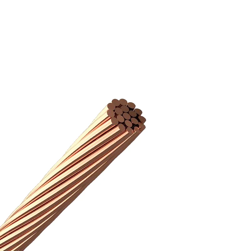 Compacted annealed bare copper earthing conductor