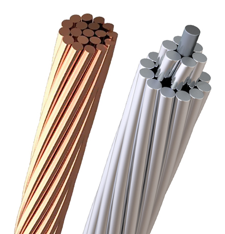 Bare or tinned annealed copper earthing conductor