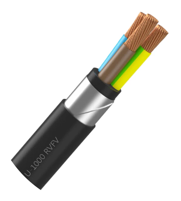 U-1000 RVFV 0.6/1 kV armoured cable