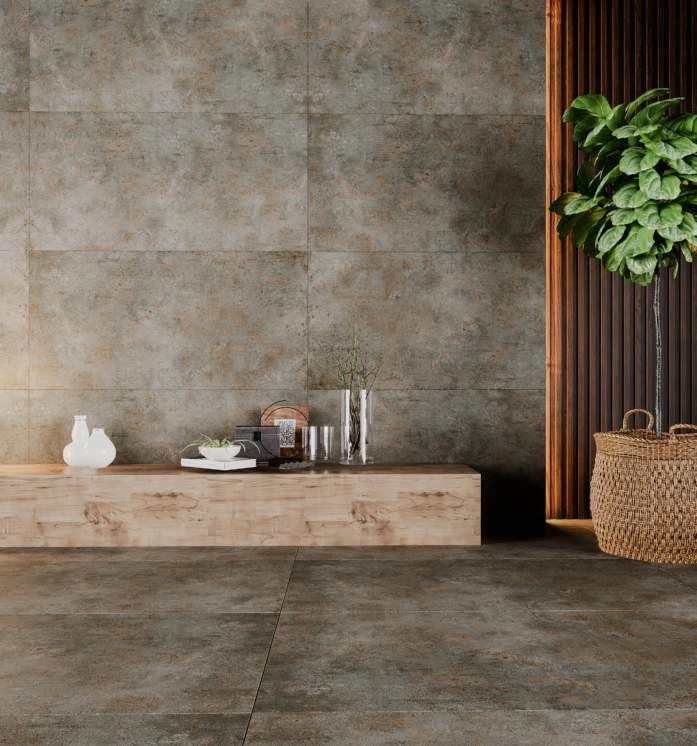 Metal-effect porcelain tiles — Metal collection