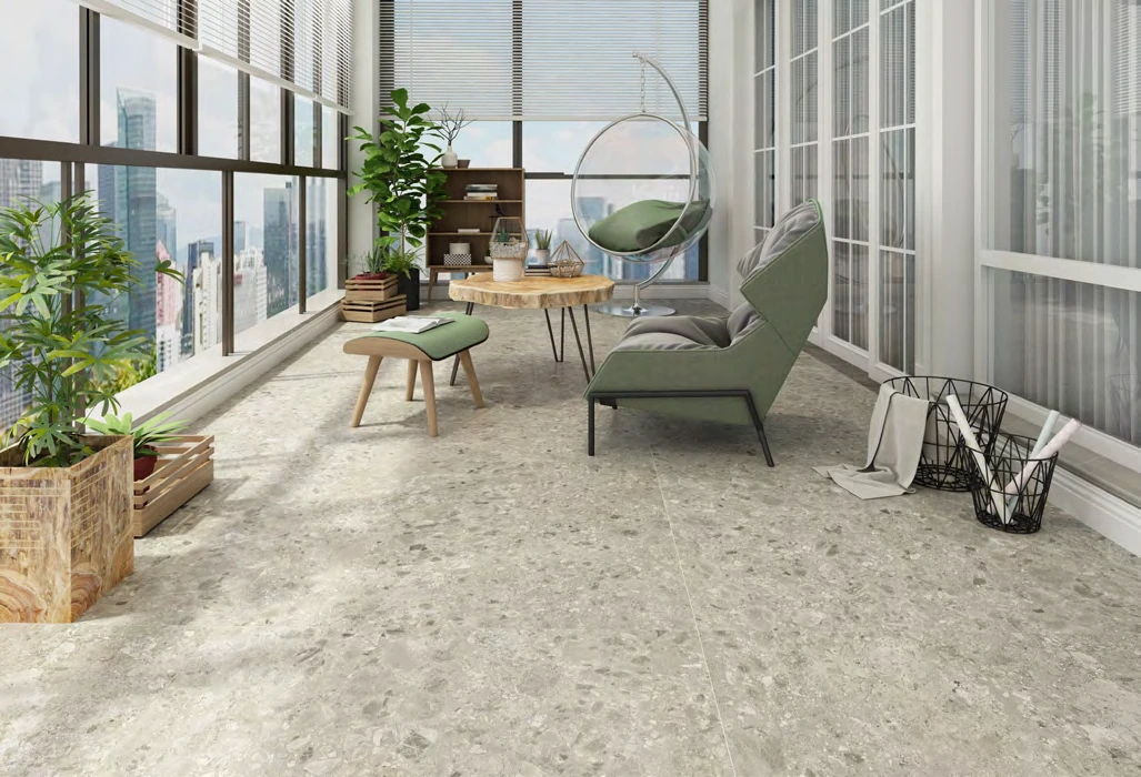 Carrelages de sol effet pierre — collection de pavements