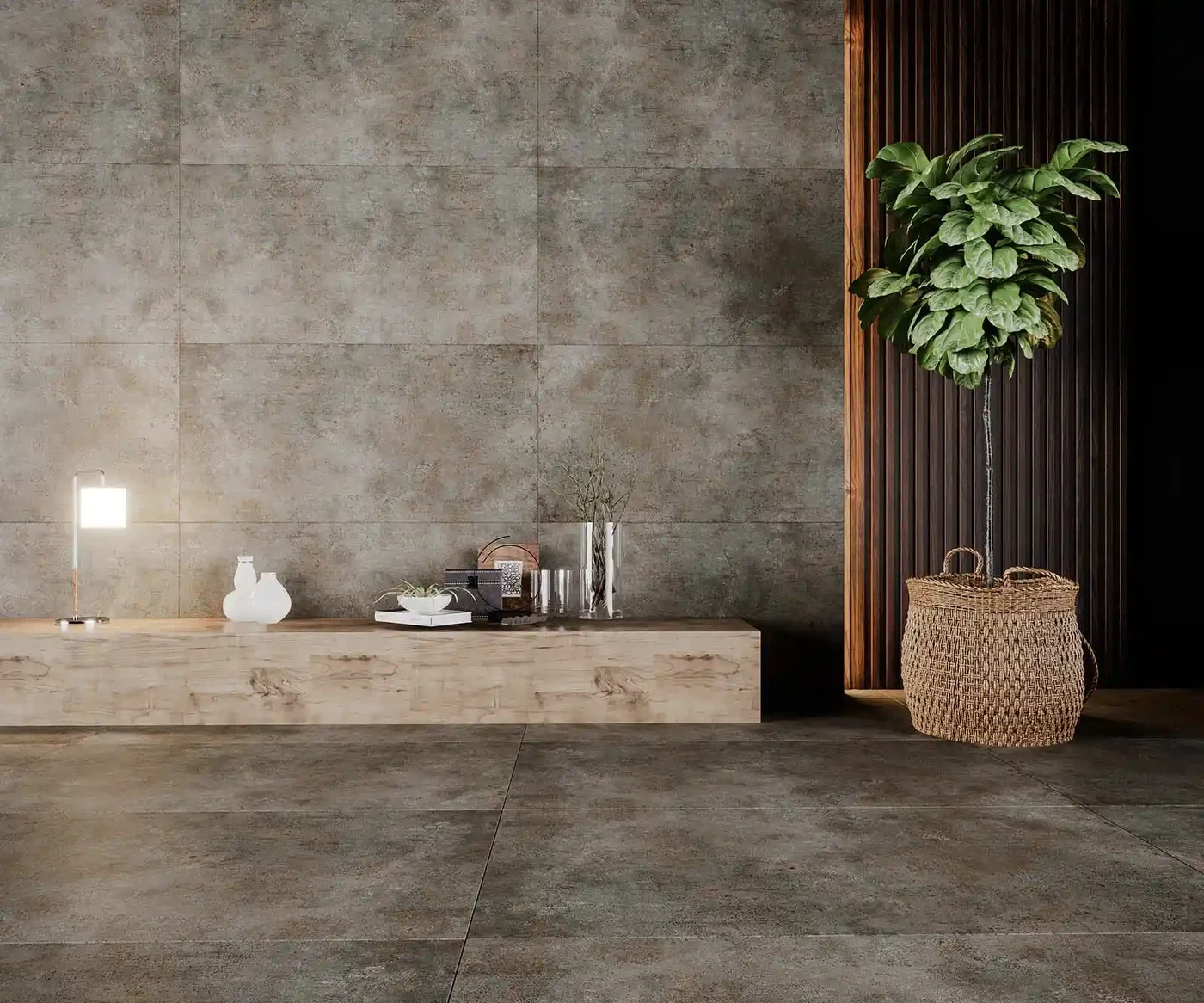 Metal 60 × 120 cm — Porcelain tile