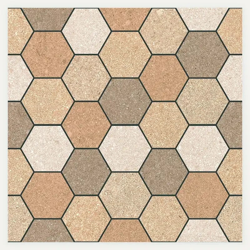 Tomette 46 × 46 cm — Ceramic floor tile