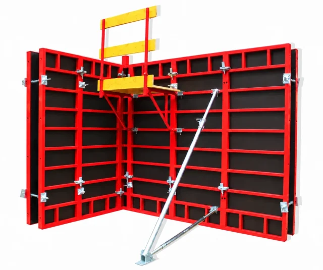 Metal-frame wall formwork